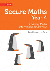 Secure Year 4 Maths Pupil Resource Pack: A Primary Maths intervention by Paul Hodge - used book at Perkology Books
