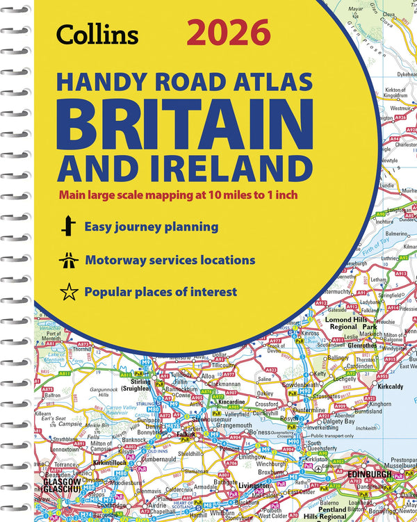 2026 Collins Handy Road Atlas Britain and Ireland: Clear and detailed map by Collins Maps - used book at Perkology Books