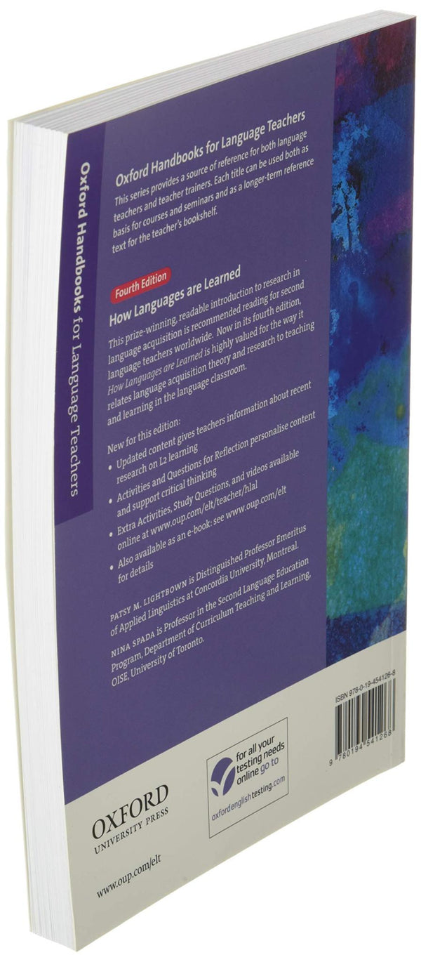 How Languages are Learned: Oxford Handbooks for Language Teachers by Patsy Lightbown - used book at Perkology Books