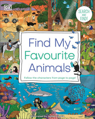 Find My Favourite Animals: Search and Find! Follow the Characters by DK - used book at Perkology Books