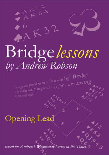 Opening Lead (Bridge Lessons) by Andrew Robson - used book at Perkology Books