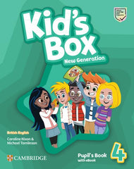 Kid's Box New Generation Level 4 Pupil's Book with eBook British English by Caroline Nixon - used book at Perkology Books