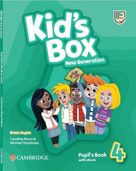 Kid's Box New Generation Level 4 Pupil's Book with eBook British English by Caroline Nixon - used book at Perkology Books