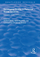 Developing Quality in Personal Social Services: Concepts, Cases and Comments by Adalbert Evers - used book at Perkology Books