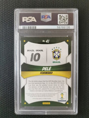 2014 Panini Prizm World Cup Stars Brazil Pele PSA 8 #41