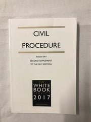 The White Book Service Civil Procedure Autumn 2017 (2nd Supplement)
