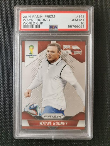 2014 Panini Prizm World Cup Wayne Rooney PSA 10 GEM MT #142