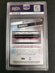 Rodrigo 2019 Topps Finest UCL Green Refractor [99] PSA 8