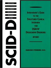 Interviewer's Guide to the Structured Clinical Interview for DSM-IVÂ®