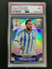 2014 Panini Prizm World Cup Gonzalo HiguaÃ­n PSA 9 #11 Prizm