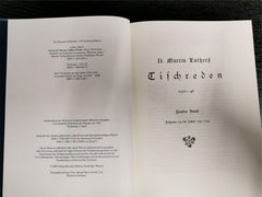 D. Martin Luthers Tischreden 1531-46. Vierter, Funfter & Sechster Band