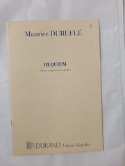 REQUIEM OPUS 9: SOLI, CHOEURS, ORCHESTRE ET ORGUE, REDUCTION POUR CHANT Set of 9