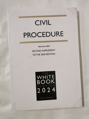 Civil procedure Summer 2024, 2nd supplement to the 2024 The White Book Service
