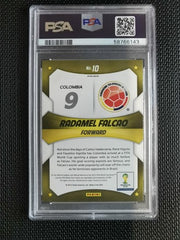 2014 Panini Prizm World Cup Radamel Falcao Stars Yellow & Red Pulsar PSA 9