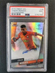 Junior Moraes 2019 Topps Finest UCL Autographs PSA 9