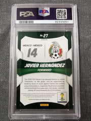 Javier Hernandez 2014 Panini Prizm World Cup Stars 27 RD/WHT/BL Power Plaid