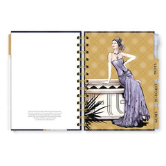 Claire Coxon Art Deco 2026 Organiser Diary | Hardback Weekly Planner with Tabs,