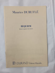 REQUIEM OPUS 9: SOLI, CHOEURS, ORCHESTRE ET ORGUE, REDUCTION POUR CHANT Set of 9