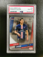Edinson Cavani 2019 Finest UEFA Champions League #40 PSA 10 GEM MINT