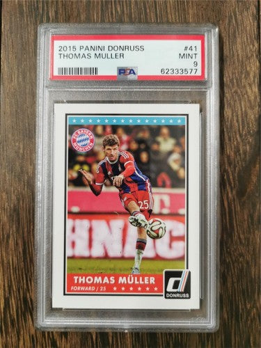 2015 Panini Donruss 41 Thomas Muller PSA 9 MINT