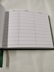 Cathian Visitors Book (Green) 152mm x 203mm (6â³ x 8â³)
