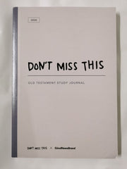 Don't Miss This Old Testament 2026 Study Journal