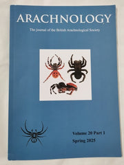 Arachnology - The Journal of the British Arachnological Society Vol 20 p.1 2025