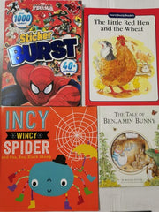 50 Children's Book Bundle For Young Readers/Activity Random Lot
