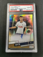 Juan Foyth 2019 Topps Finest UCL AUTO Gold Refractor - PSA 10 GEM MT [50]