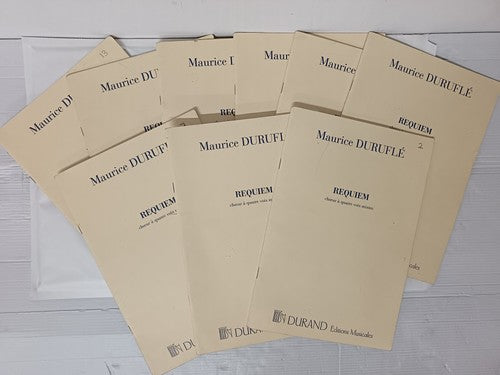 REQUIEM OPUS 9: SOLI, CHOEURS, ORCHESTRE ET ORGUE, REDUCTION POUR CHANT Set of 9
