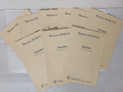 REQUIEM OPUS 9: SOLI, CHOEURS, ORCHESTRE ET ORGUE, REDUCTION POUR CHANT Set of 9