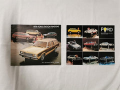 Bundle of 8 1978 Ford Car Brochures, Pinto, Thunderbird, Fairmont Mustang & More
