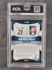 2014 Panini Prizm World Cup Stars #24 Andrea Pirlo PSA 8