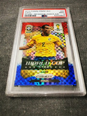 2014 Panini Prizm World Cup Stars 47 Cafu Red/White/Blue Power Plaid PSA 9