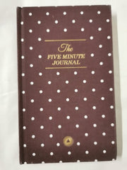 The Five Minute Journal: Undated 6 Months Limited Edition â Mocha polka dot