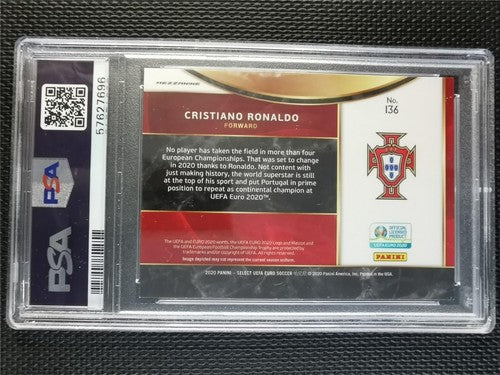 Cristiano Ronaldo 2020 Panini Select UEFA Euro SP PSA 10 GEM MT