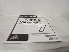 Writing & Grammar 7 Assessments, 4th ed. (BJU Press, 7th Grade)