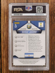 2014 Panini Prizm World Cup 13 Sergio Aguero PSA 9 MINT