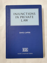 Injunctions in Private Law (Elgar Litigation Series)
