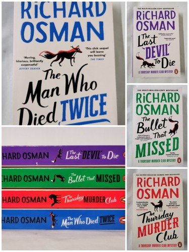 Richard Osman Collection 4 Books Set (The Thursday Murder Club Series)