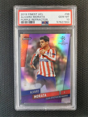 Alvaro Morata Finest UCL 2019 Purple Refractor PSA 9 MINT [250]