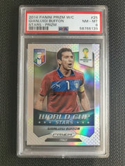 2014 Panini Prizm World Cup Stars Gianluigi Buffon PSA 8 #25 Prizm