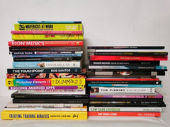 JOBLOT/WHOLESALE New BOX of 30 Non Fiction BOOKS - Textbooks, Business, History