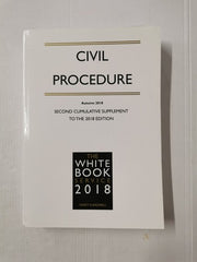 Civil Procedure Second Cumulative Autumn 2018 Supplement Law Book