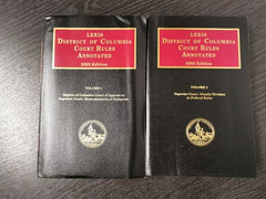 Lexis District of Columbia Court Rules Annotated 2020 Edition, Vols 1 and 2