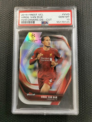 Virgil Van Dijk 2019 Topps Finest UCL Performers Die Cut PSA 10 GEM MT