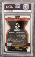 Robert Lewandowski 2020 Panini Select UEFA Euro #23 PSA 10
