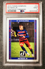 Neymar Jr. 2015 Panini Donruss Fantastic Finishers 10 PSA 9 MINT