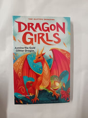Azmina the Gold Glitter Dragon and Naomi the Rainbow Glitter Dragon (2 Pack)