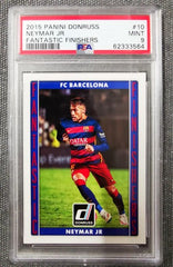 Neymar Jr. 2015 Panini Donruss Fantastic Finishers 10 PSA 9 MINT